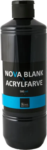 Nova Acrylfarbe Glanz 500 ml. Schwarz
