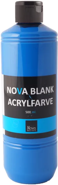 Nova Acrylfarbe Glanz 500 ml. Primärblau