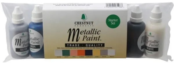 Chestnut Acrylfarbe Metallicfarben Starter-Set