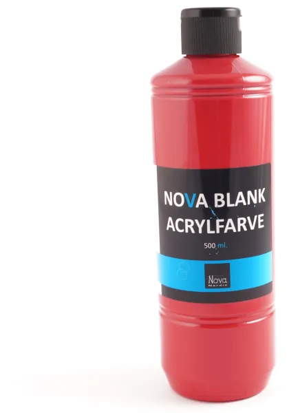 Nova Acrylfarbe Glanz 500 ml. Rot