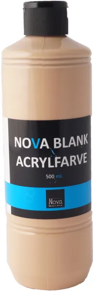 Nova Acrylfarbe Glanz 500 ml. Haut/Beige