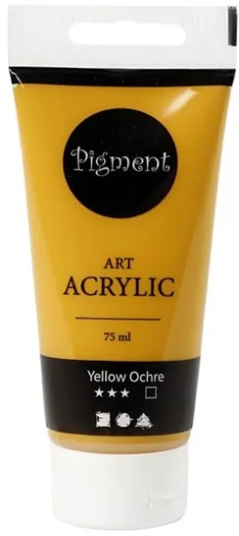 Creativ Company Pigment Art Acrylfarbe Ocker Gelb 75ml