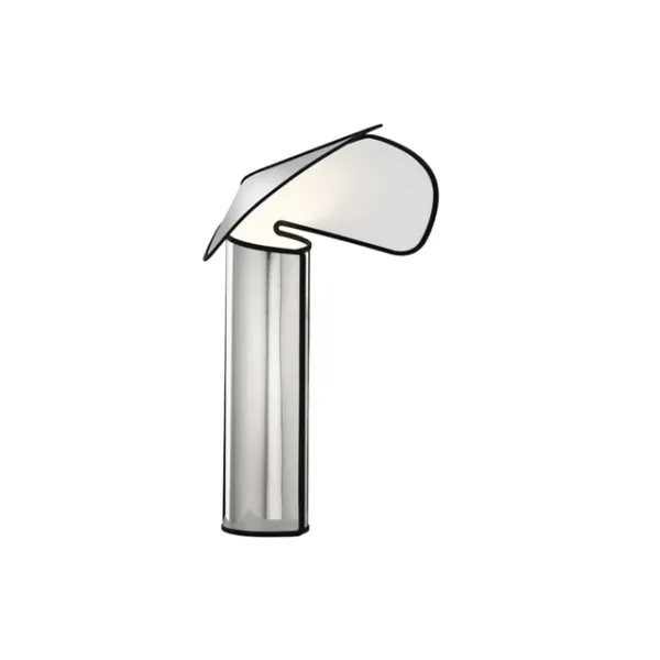 Flos Chiara Tischlampe Aluminium mit grauer Kante