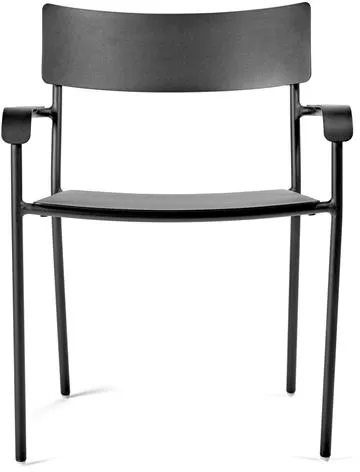 Serax August Gartenstuhl mit Armlehnen L Schwarz