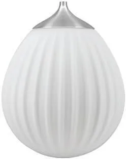 Umage Around the world mini Schirm - Weiß mit gebürsteter Stahldecke