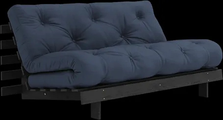 Karup Design Roots Schlafsofa mit Roots Matratze 160x200 Navy/Schwarz lackiert