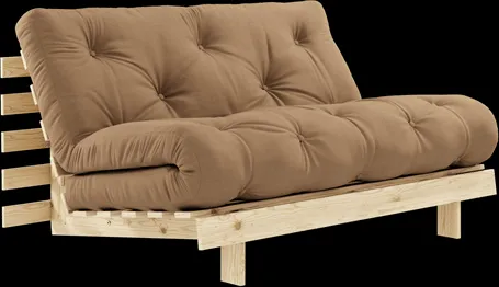 Karup Design Roots Schlafsofa m. Matratze 140x200 755 Mocca/Kiefernholz