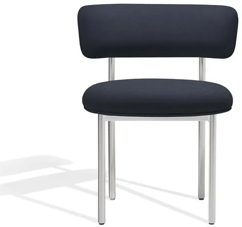 Møbel Copenhagen Font Esszimmerstuhl Vidar 0786/Polierter Stahlrahmen