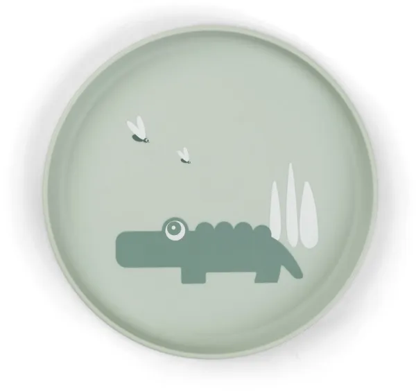 Foodie Croco Teller Grün