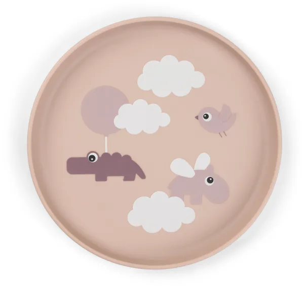 Foodie Teller Happy Clouds Rosa Puder