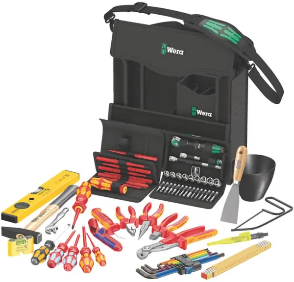 Wera 2go E 1 Werkzeugset für Elektriker, 73-teilig